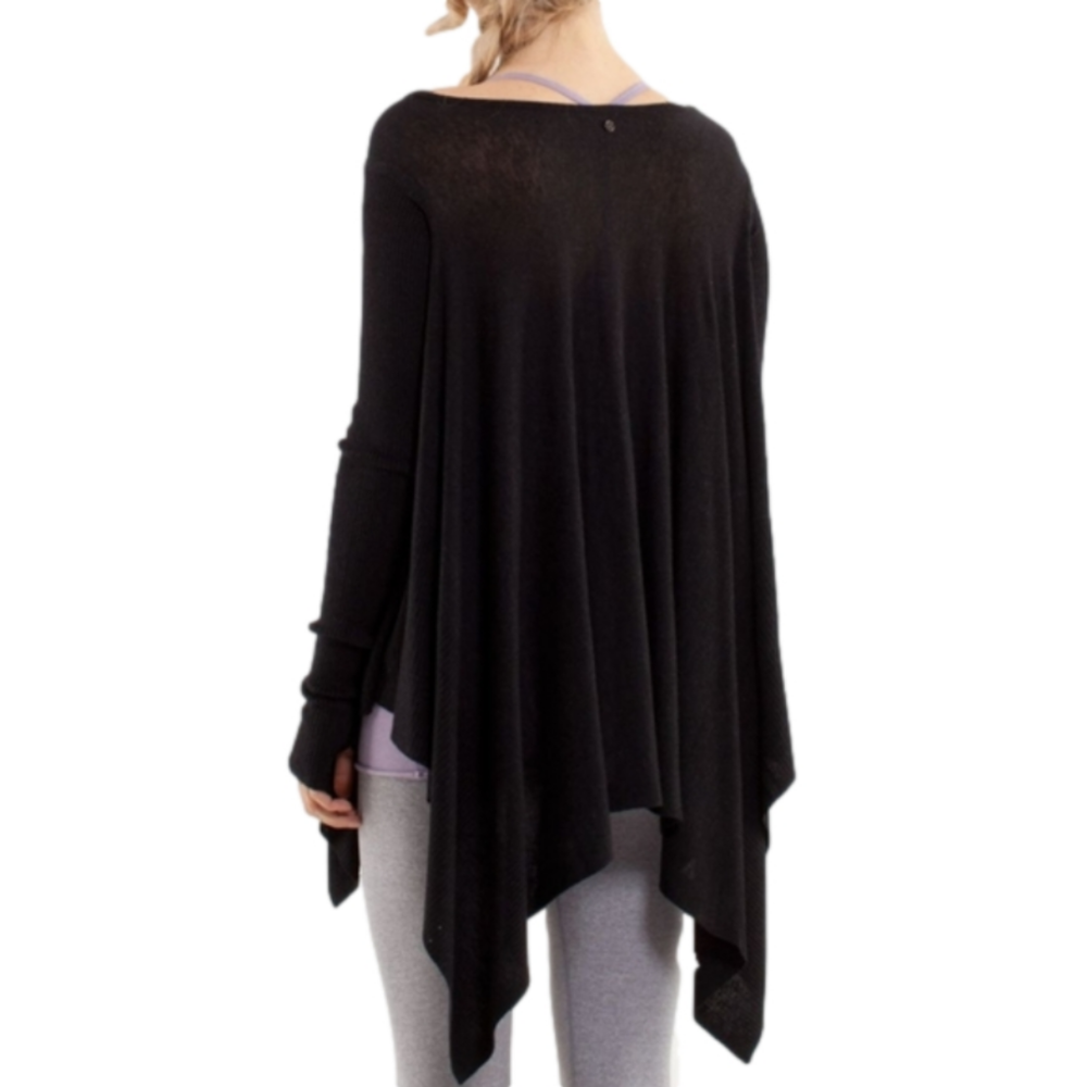 Lululemon Black Women's Waterfall Sweater with Thumbholes